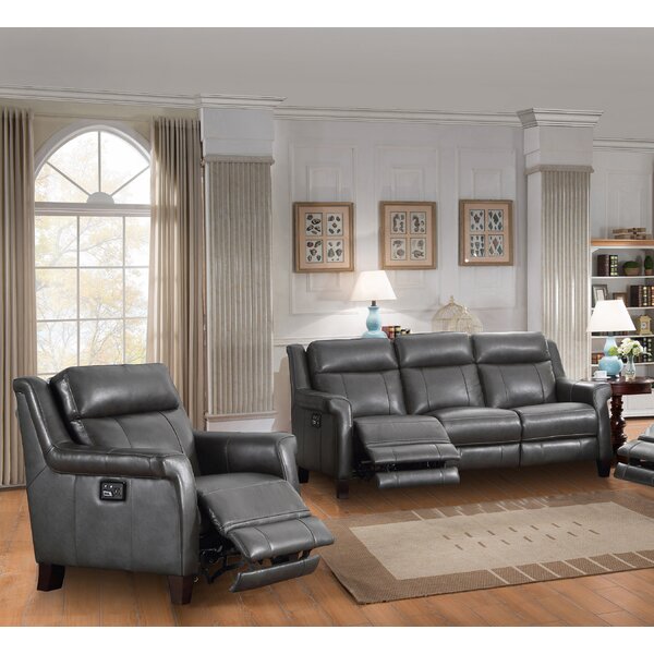 Walkerville Reclining 2 Piece Leather Living Room Set  By Red Barrel Studio